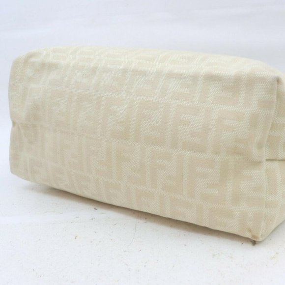 Fendi Ivory x Brown Monogram FF Zucca Roll Tote - Picture 12 of 12